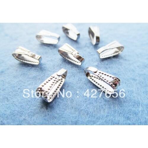 4.26mmx11.27mm Silver tone Bails Beads Connector Pendant Cham Finding,Fit Charm Bracelet Necklace,DIY Accessory Jewellry Making