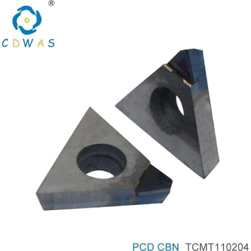TCMT110204 TCMT 110204 PCD CBN Diamond Inserts Internal Turning Tool Lathe Cutter Tool For CNC Cutting Tools Blade