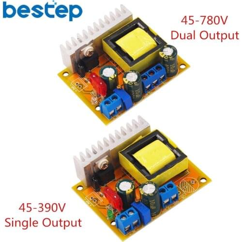 NEW DC-DC High Voltage Capacitor Charging ZVS Boost Module Guns 45-390V 780V Adjustable Regulator Single/Dual Output