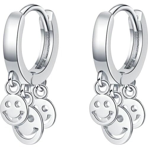 925 Sterling Silver Tassel Round Bead Charm Stud Earring For Women Party Wedding Fashion Jewelry Pendientes Accessories eh563