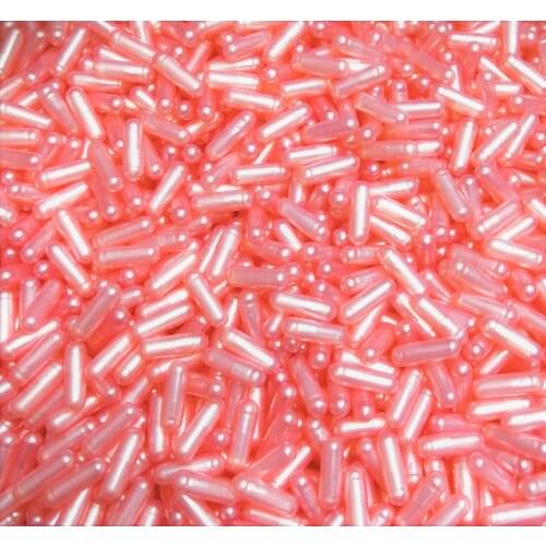 0# Pearl Capsule 5,000pcs!Pearl Pink colored Empty Capsules,Gelatin Empty Capsule 0#!(joined or seperated capsule )