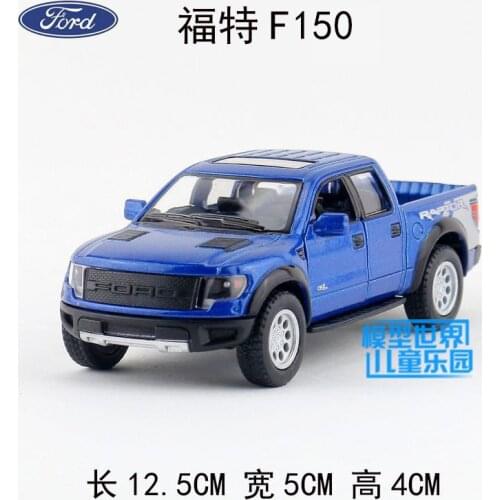 1:46 F150 Raptor Off-Road Pickup Truck Alloy Pull Back Toy Car Model Doors Openable For Boy