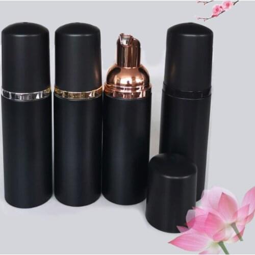 1Pcs 60ml Black Foam Dispenser Bottle Plastic BPA Free Refillable Mini Foaming Soap Dispenser Pump Bottles -for Travel