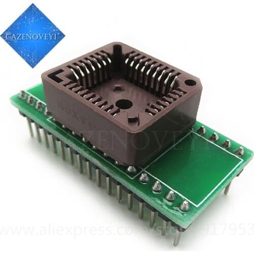 1pcs/lot IC Test Socket PLCC32 turn DIP32 adapter adapter blocks the conversion Block burning seat parts In Stock