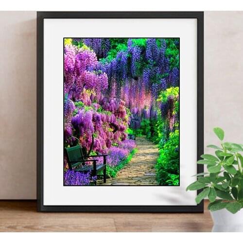 5D DIY Diamond Painting Landscape Full Round Diamond Embroidery Forest Picture Of Rhinestones 100% Square Diamond Mosaic Tree