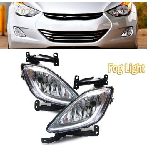 Car Fog Lights Front Bumper Fog Lights Cover for Hyundai Elantra 2011 2012 2013 HY2593140