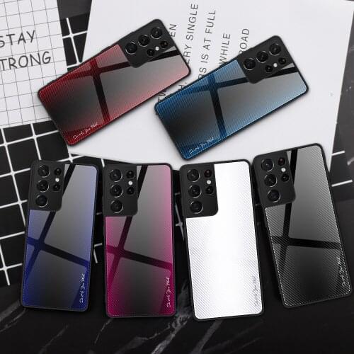 Case For Samsung S21 Ultra S21 Plus 5G Case Colorful Glass Phone Covers For Samsung Galaxy S21 Ultra Shockproof Protective Shell