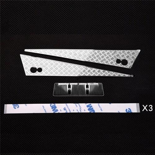 Decoration Stainless Steel Car Hood Sticker for 1/10 TRAXXAS TRX6 G63 TRX4 G500 Anti-skid Plate Board RC Car Parts