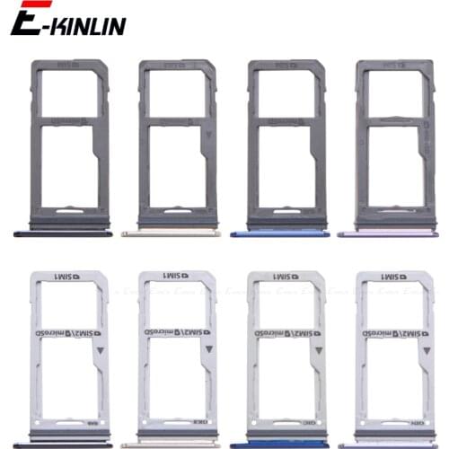 Sim Micro SD Card Socket Holder Slot Tray Reader For Samsung Galaxy Note 9 8 N960 N950 Adapter Container Connector Parts