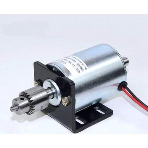 24VDC 0.45A 8000RPM Motor DIY Accessories For Mini Lathe Table Saw Electric Saw Bench With Holder DIY Drill Cutting Woodworking