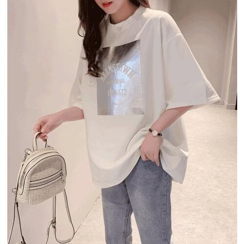 T shirt women t-shirt 2020 Short-Sleeved Loose Top Korean Ins-Music Summer Womens Clothing Wholesale t shirts woman WBX66