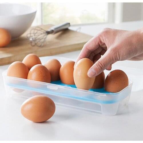Container For Eggs Keep Eggs Fresh Refrigerator Organizer Kitchen Storage Box