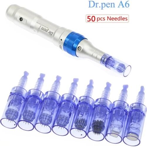 50pcs Micro Needles For Dr.Pen Ultima A6 Derma pen Replacement Cartridges Facail Scar Acne Removal Skin Care Beauty Device