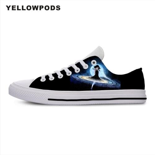 Mens Casual Shoes Fashion Hot Space Galaxy Black Hole Blue Customized Print Picture Canvas Light Couples Comfortable Shoes