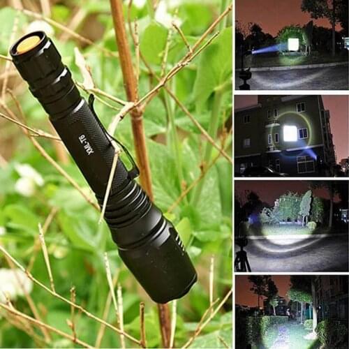 Outdoor Camping Hiking Zoomable Aluminum Alloy Bright LED Flashlight Torch Lamp