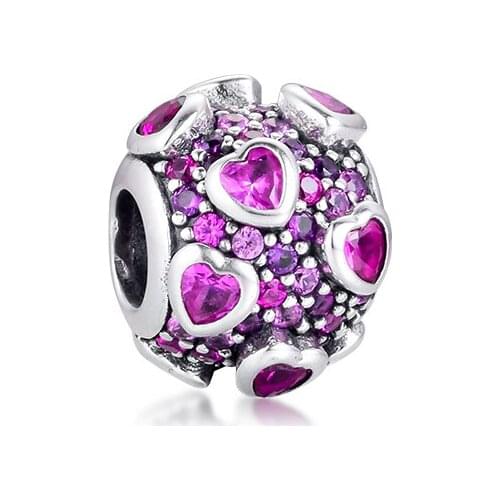 Fits Pandora Bracelet Explosion of Love Charms Original 925 Sterling Silver Beads DIY Jewelry Making for Women Berloque