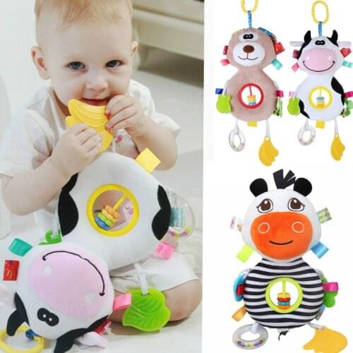 Baby Rattles Toys Stroller Cute Baby Soft Stuffed Hanging Hanging Toys Toys Soft Bed Bells Doll Toy Crib s Animal