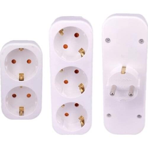 Smart Home Socket EU Plug power strip multi plug socket travel adapter Electric extension 3 Outlets Switched Socket