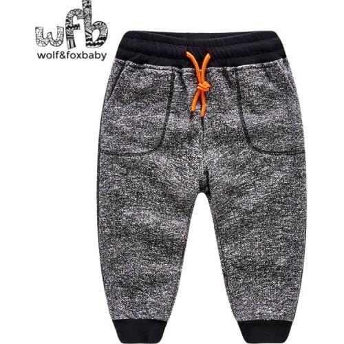 Retail 2-8 years pants solid color sports fashion casual pants boy spring fall autumn
