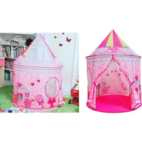 Pink Folding Children Playtent Fantasy Toy Space Cute Cartoon