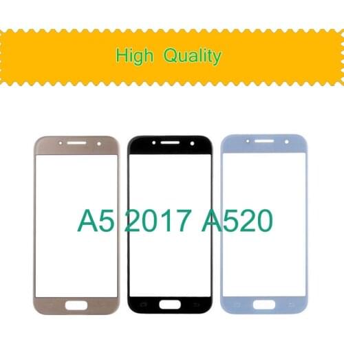 TouchScreen For Samsung Galaxy A5 2017 A520 A520M SM-A520F A520F Touch Screen Front Panel Glass Lens Front Outer LCD Glass