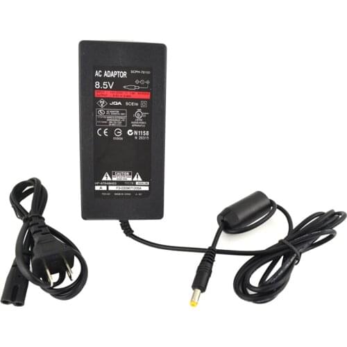 Xunbeifang US Plug AC Adapter Charger Cord Cable Supply Power For PS2 Console Slim Black