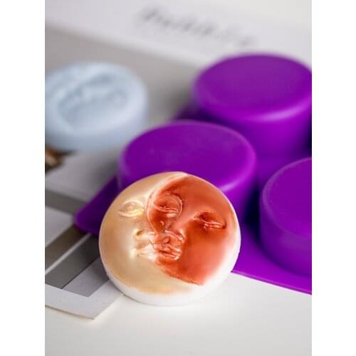 4-hole Kiss Silicone Mold DIY Handmade Soap Silicone Mold Food Grade Material Fondant Cake Mold Soap Molds for Soap Making