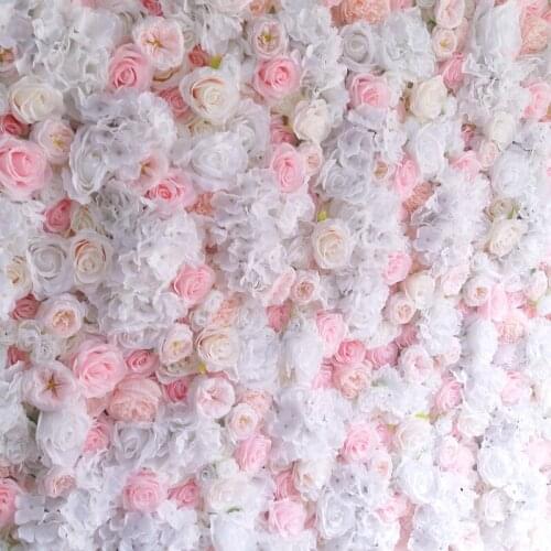 SPR babypink flower wall panel wedding backdrop artificial flower table runner and centerpiece decorativ floral