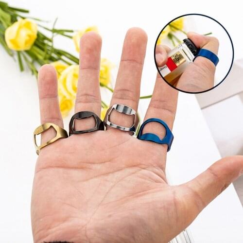 Creative Drink Corkscrew 1/3/5PCS Ring Bottle Openers Beer Cap Opening Remover Bar Kitchen Tools Aluminum Alloy Beverage Opener