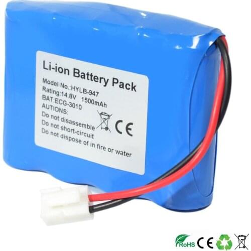 High Quality ECG Battery For Biocare ECG-3010,HYLB-947 rechargeable battery,Bio-Medical Battery