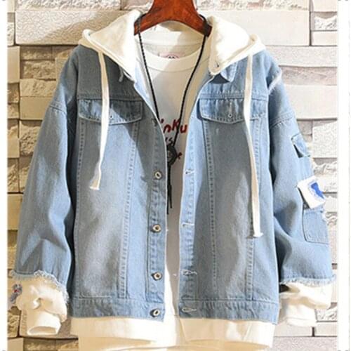 New Fashion Kpop Jeans Jacket Women Winter Long Sleeve Outwear Warm Jeans Coats Hip Hop Streetwear Casual Wide Denim Jacket