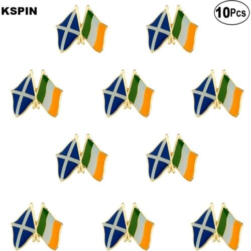 Scotland Ireland Flag Lapel Pin Flag badge Brooch Pins Badges 10Pcs a Lot