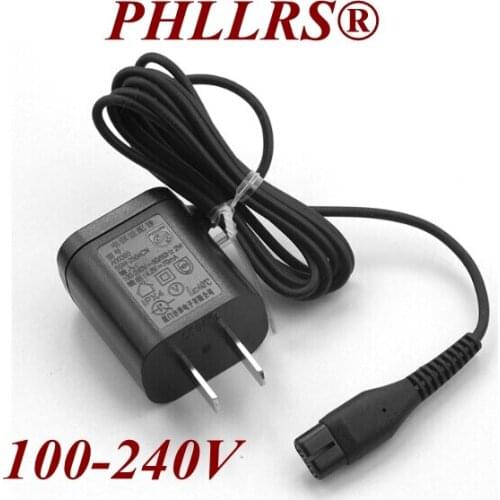 1Pcs A00390 Replace head AC DC Us Plug Charger Power Cord Adapter for Philips shaver S1010 S1060 YQ300 YQ306 YQ308 YQ318 S300