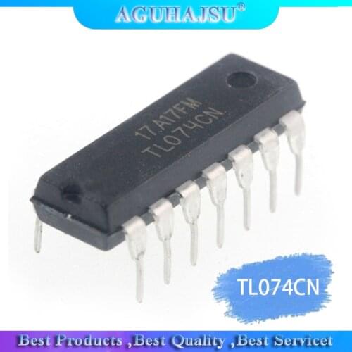 10pcs/lot TL074CN DIP14 TL074 DIP 074CN DIP new and original IC