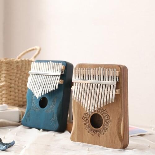 17 Keys Kalimba Thumb Piano High Quality Wood Mahogany Body Musical Instruments With Learning Book Tuning Hammer Kalimba Piano