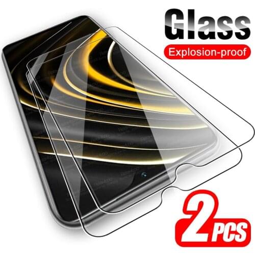 2pcs Protective Glass For Xiaomi Poco M3 X3 NFC Glass Xiomi Pocophone Pocco Poko Poxo M X 3 Pocom3 Pocox3 Screen Protector Film