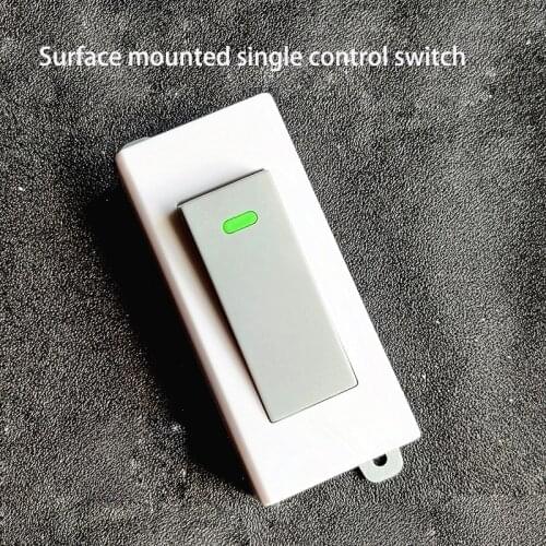 4 pcs Push button switch single control surface mounted fixed switch fire wire switch