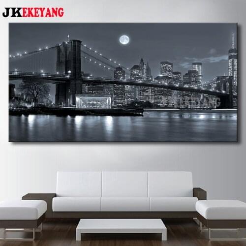 Large 5D Diy diamond painting New York city night view Diamond Mosaic Rhinestone Embroidery cross stitch Y4128