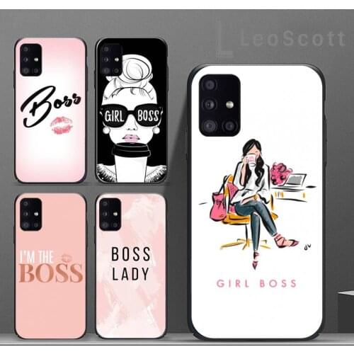 Boss Girl Lady Pattern Phone Cases For Samsung A50 A51 A71 A31 A21S S8 S9 S10 S20 S21 Plus Fe Ultra 4G 5G