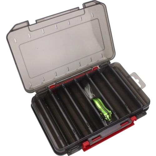 Double Sided Squid Jig Box Baits Lure Hook Storage Case Holder 12 14 Compartments Fishing Lures Supply Fishing Tackles Box
