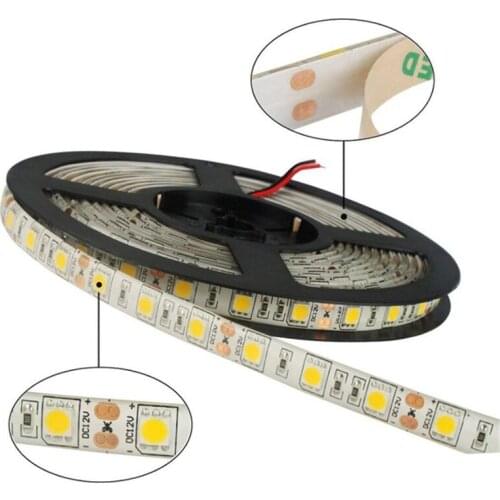 DC 12V LED Strip 5050 SMD 5M 60LEDs/M LED Flexible light White / Warm white / Red / Green / Blue / Yellow / RGB LED Tape Lamp