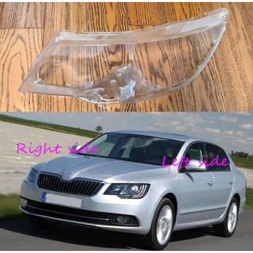 For Skoda Superb 2013 2014 2015 Car Headlight cover Headlamp Lens Auto Shell Cover