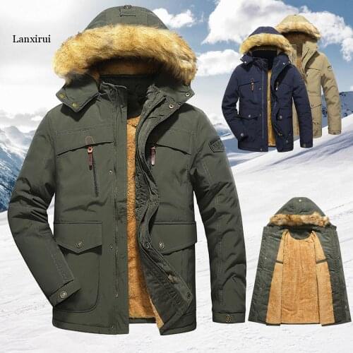 Winter Coats Men Casual Hooded Jacket Brand New Mens Parkas Thick Warm Windbreaker Jackets Overcoats Chaquetas