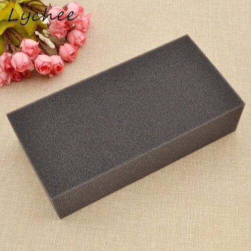 Lychee 19.8cmx10cmx5cm Black Color Foam Needle Pin Holder Women DIY Sewing Needlework Sponge Base Pincushions Tools