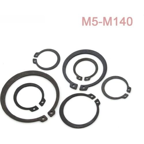 M5-M140 Circlips For Shaft 65 Manganese Steel Shaft Retaining Snap Ring GB894 C-clip Washers Bearing Retainer Circlip