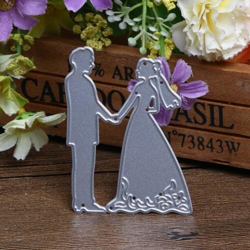 Metal Bride Groom Wedding Cutting Dies Stencils For DIY Scrapbooking Paper Craft Photo Album Painting Embossing Decor Craft