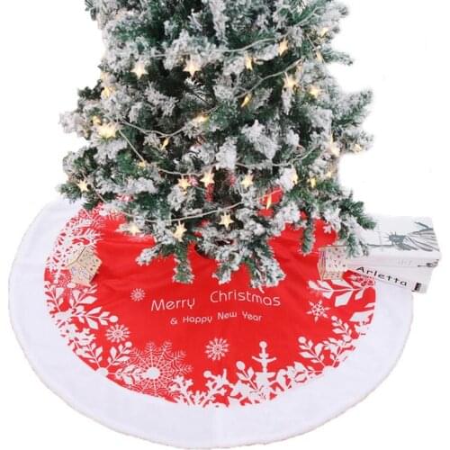 Fashion Christmas Tree Skirt Flannelette Xmas Party Holiday Tree Decoration Merry Christmas & Happy New Year Decoration Supplies