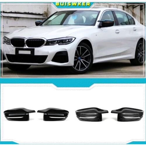 Carbon Fiber Exterior Side Rearview Mirror Cover Trim For BMW 3/5/6/7/8-Series G11 G12 G14 G15 G16 G20 G21 G30 G31 G32 2019 2020