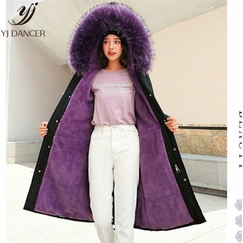 Winter New Style To Overcome Female 2019 Fashion Imitation Fox Fur Big Fur Collar Imitation Otter Rabbit Fur Liner Warm Fur Coat