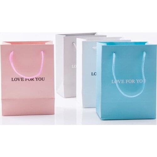 New paper bag color like open top gift box gift box paper processing gift bag wholesale